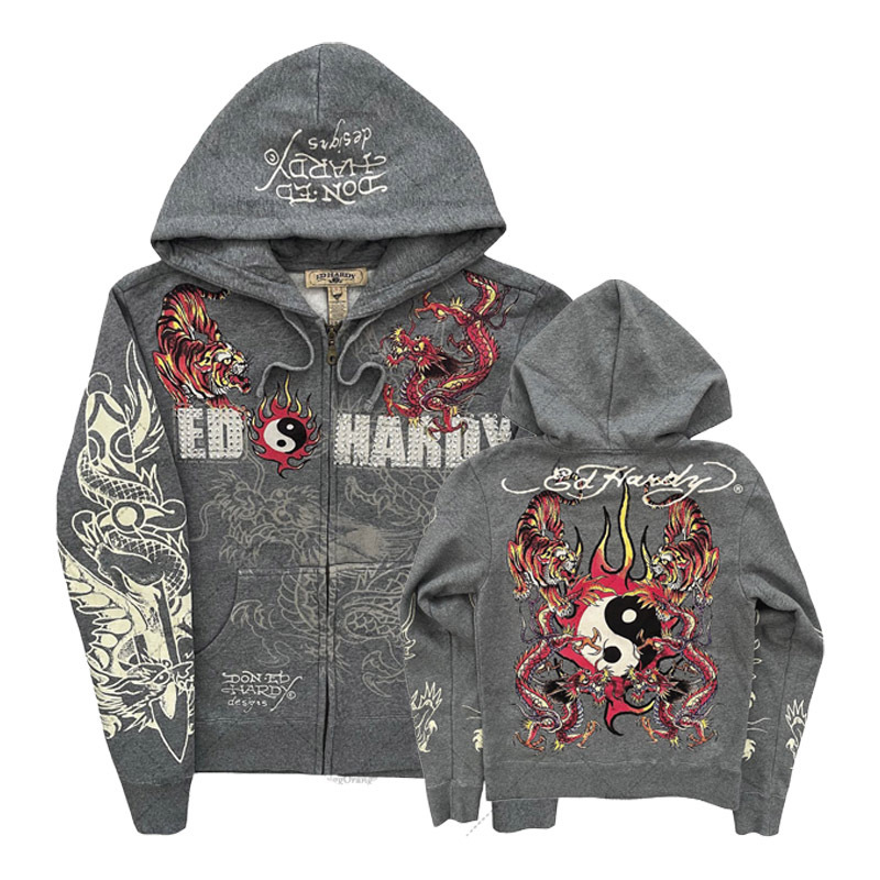Streetwear Brand Hoodies - เสื้อฮู้ดโอเวอร์ไซส์ลายกะโหลกสไตล์อเมริกันกอธิค Y2K ฮิปฮอป สตรีทแวร์ ไม่มีแบรนด์ วัสดุอื่นๆ