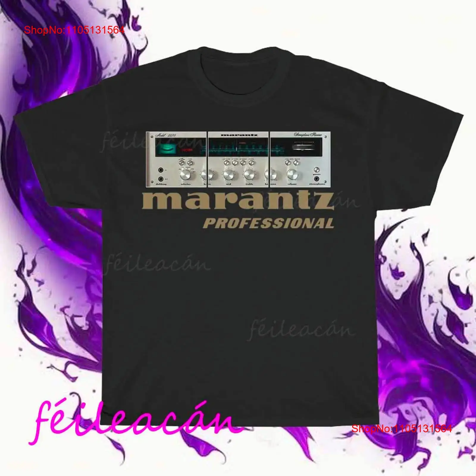 Streetwear Brand Marketing - เสื้อยืดลายโลโก้ Marantz Amplifier ของแท้ สไตล์อเมริกัน ตลกๆ