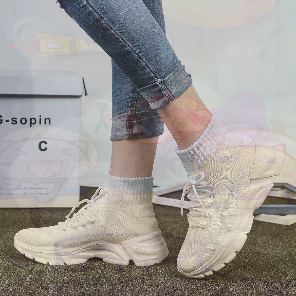 Streetwear Brand Drops - เพิ่มความสูงฤดูร้อนบาสเกตบอลบาสเกตบอลผู้หญิงกีฬารองเท้ารองเท้าผ้าใบใหม่ผู้หญิงยี่ห้อกรีฑาออกกําลังกายที่ไม่ซ้ํากัน