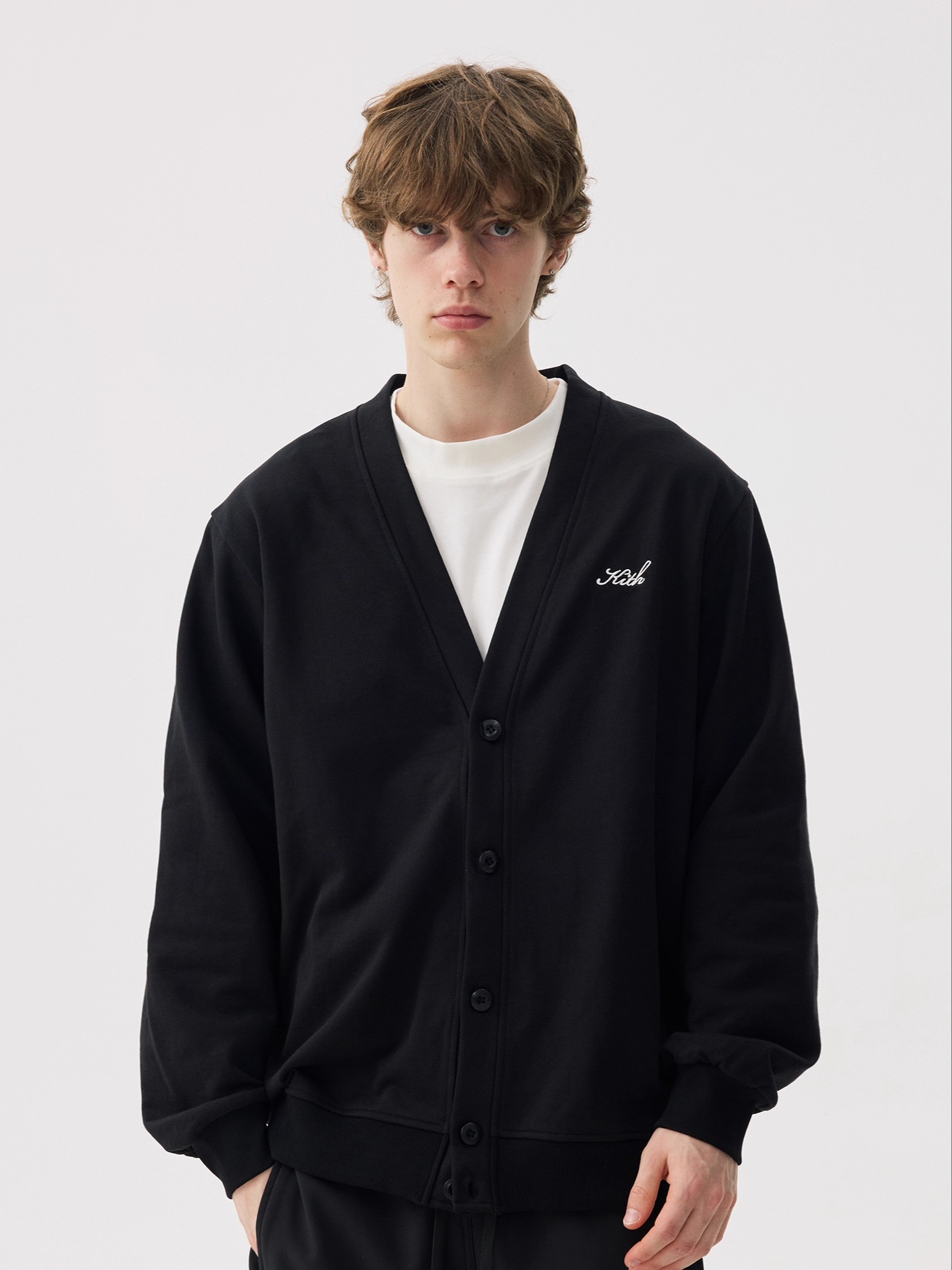 KITH เสื้อคาร์ดิแกนถักคอวีแบบต - Kith Sweater Knit บทวิจารณ์และราคา
