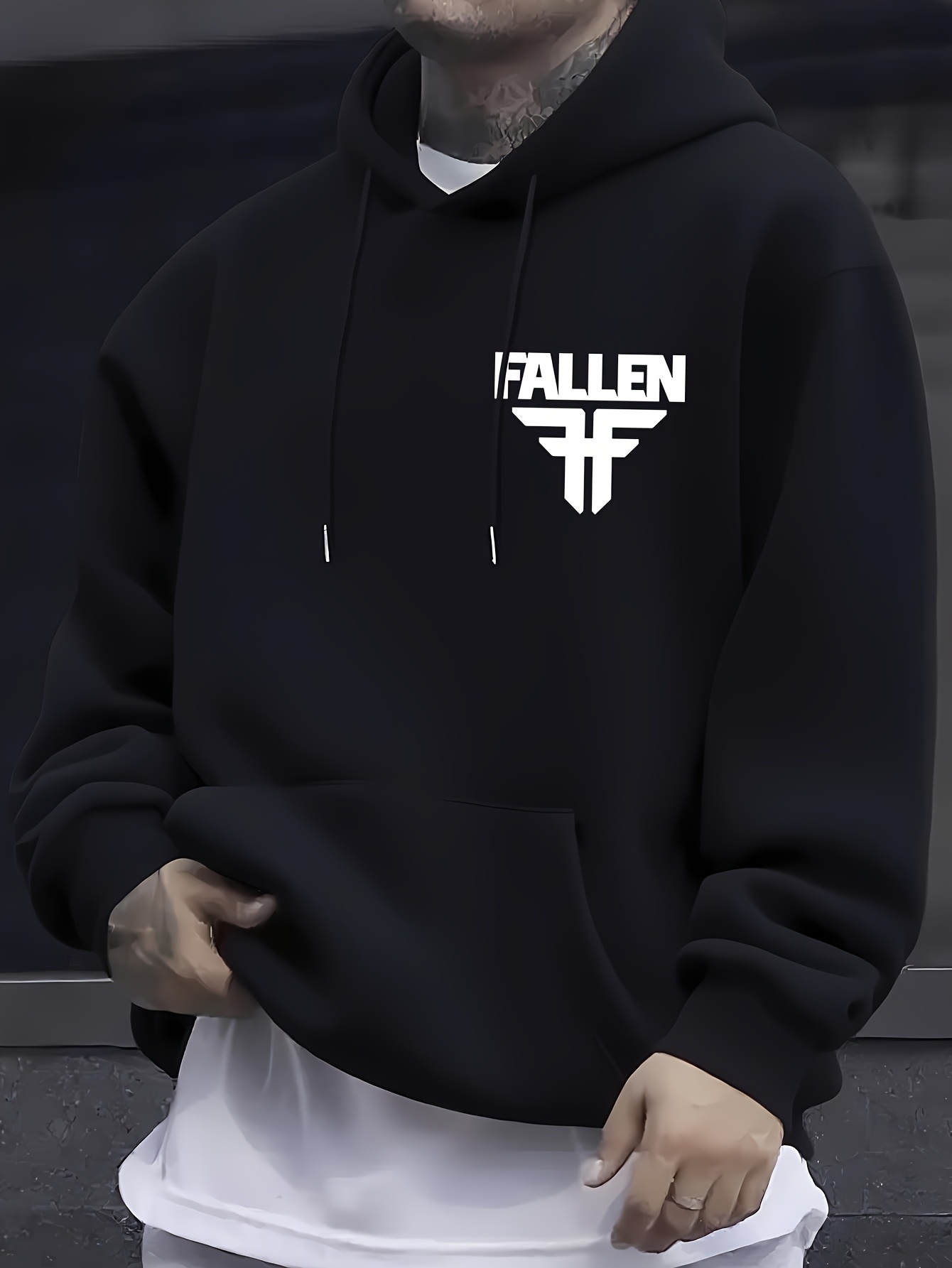 เสื้อฮู้ดสไตล์สเก็ต FALLEN สำห - Streetwear Brand Logo Design บทวิจารณ์และราคา