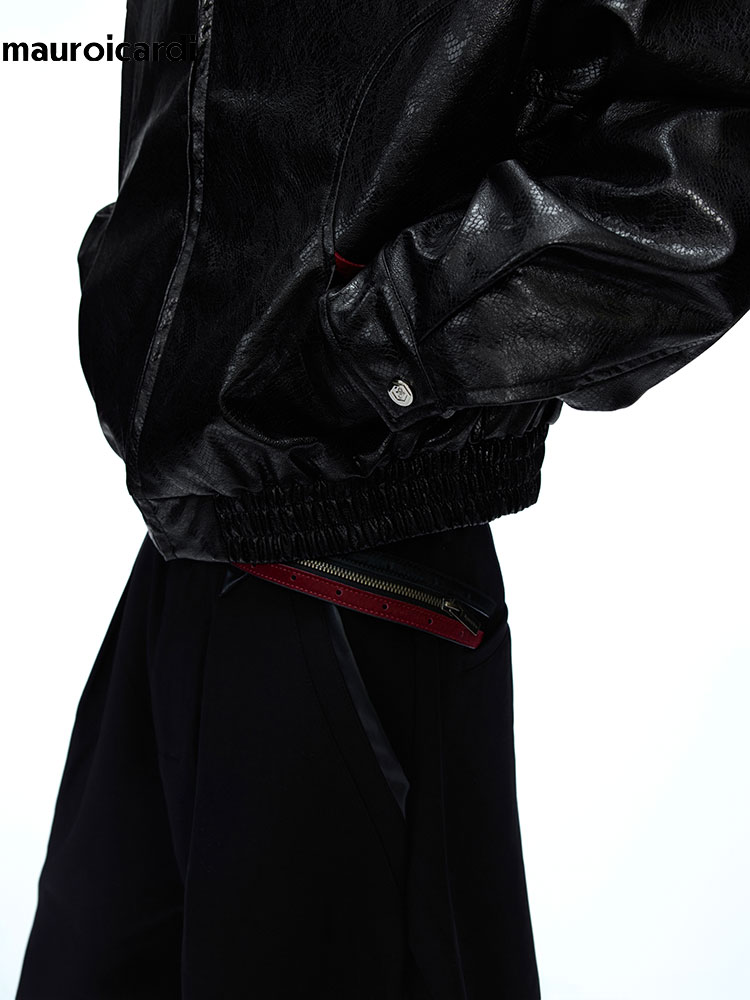 มาโรอิการ์ดี แจ็คเก็ตหนัง PU ล - Streetwear Brand Marketing บทวิจารณ์และราคา