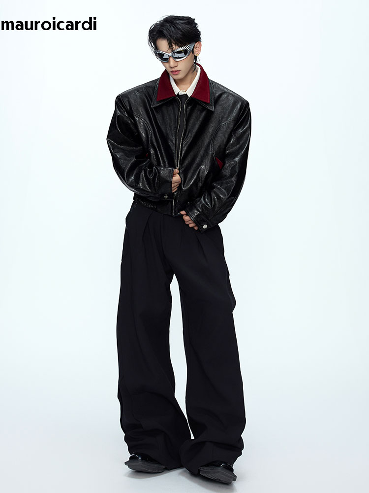 มาโรอิการ์ดี แจ็คเก็ตหนัง PU ล - Streetwear Brand Marketing บทวิจารณ์และราคา